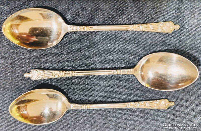 Silver teaspoon 3 pieces. English