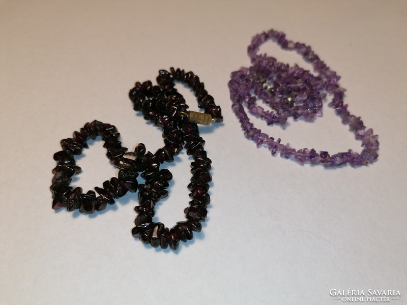 Amethyst and garnet necklace (392)