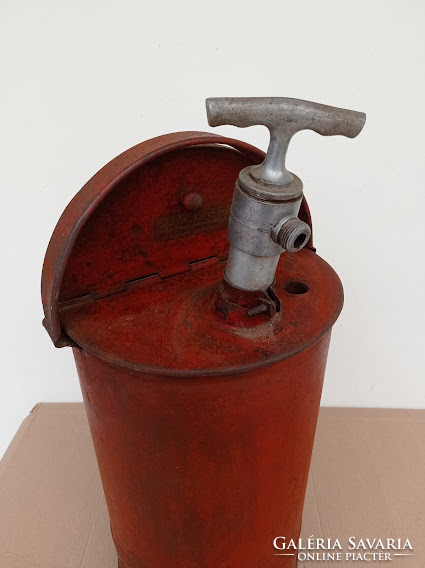 Antik piros tűzoltó tűz oltó pumpálós eszköz 4457