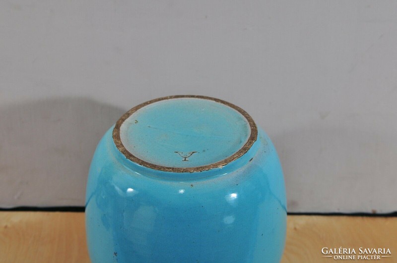 Blue ceramic vase, Frederick Borszeky