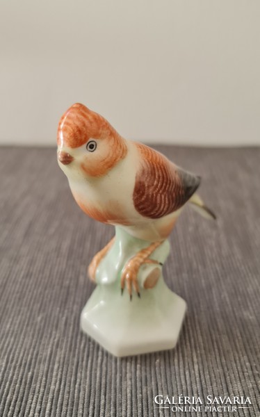 Drasche porcelain little bird, hand painted, numbered