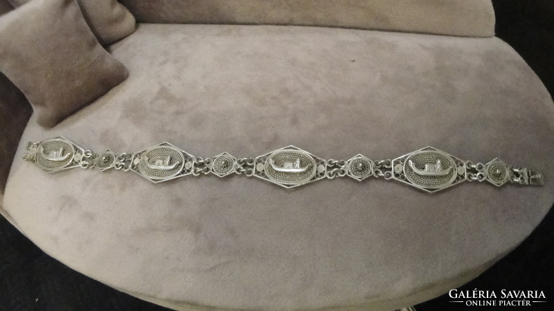 Filigree silver bracelet