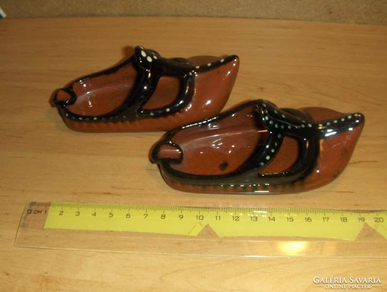 Retro ceramic shoe heel slippers 2 pcs in one (11 / d)