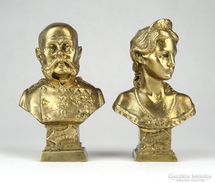 1F810 hiss and Francis Joseph copper bust bust couple
