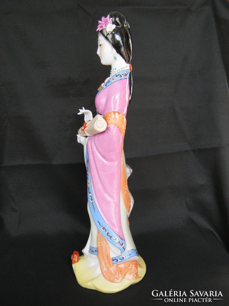 Oriental porcelain woman large size 40 cm