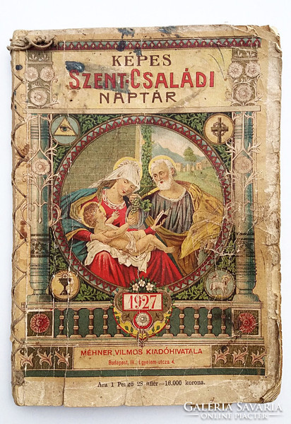 Old picture sacred family calendar 1927