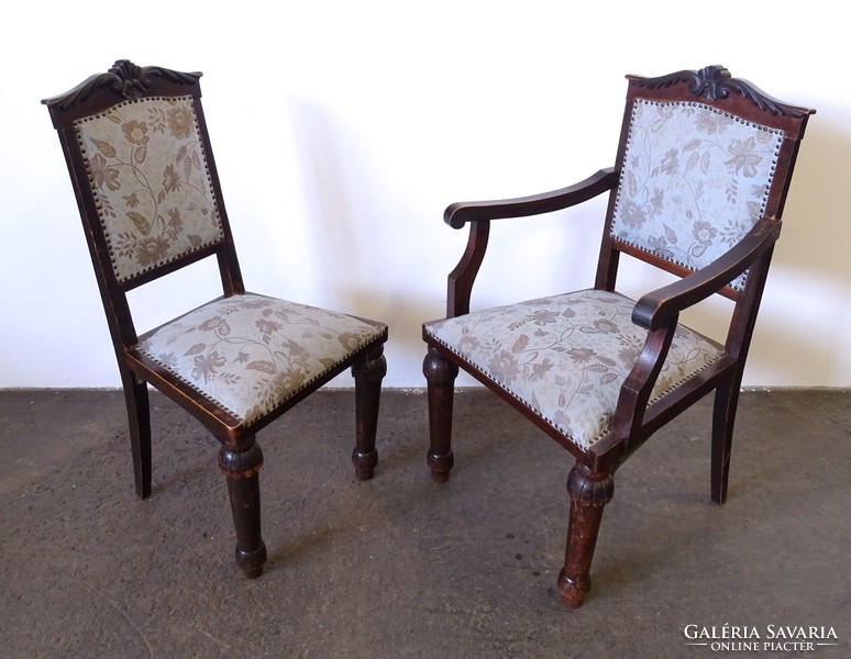 1F699 Antik kárpitozott szék garnitúra 9 darab