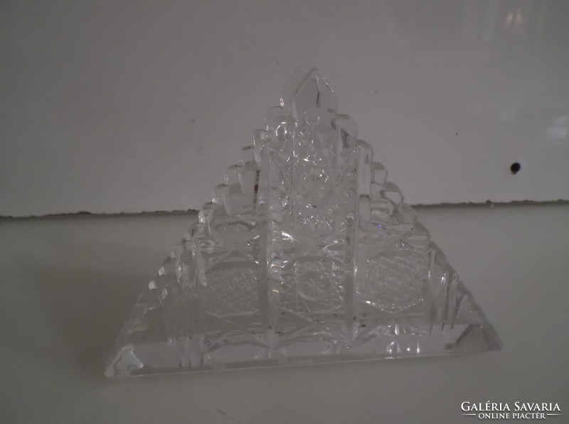 Napkin holder - crystal - 13 x 9.5 x 4 cm - perfect