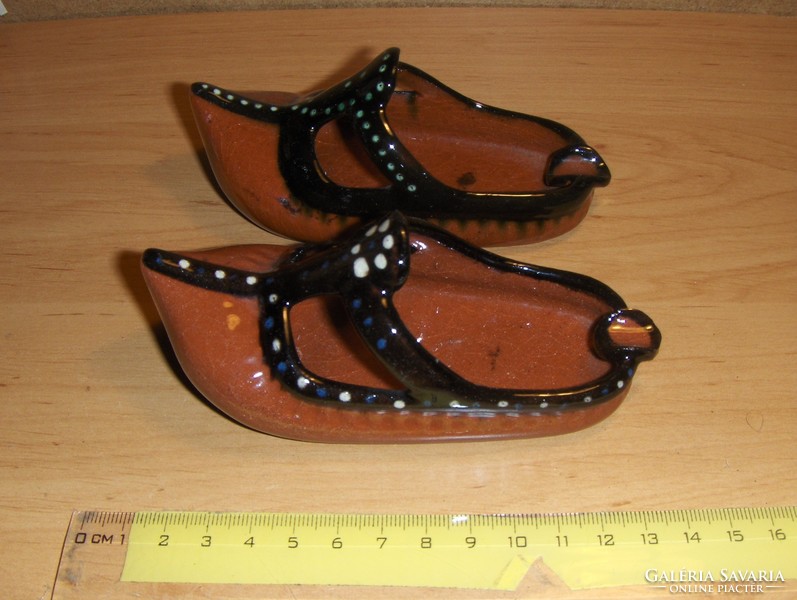 Retro ceramic shoe heel slippers 2 pcs in one (11 / d)