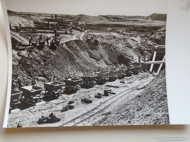 AV837.11 Szeretfalva- Déda  vasútépítés  1940 Erdély  Magyar Királyi Államvasutak - fotó  1970k