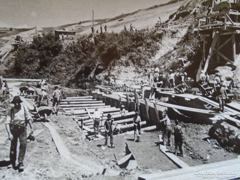 Av837.10 Meilfalva-déda railway construction 1940 Transylvania Hungarian royal state railways - photo 1970k