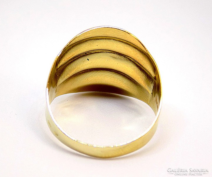 Yellow and white gold ring without stone (zal-au98105)