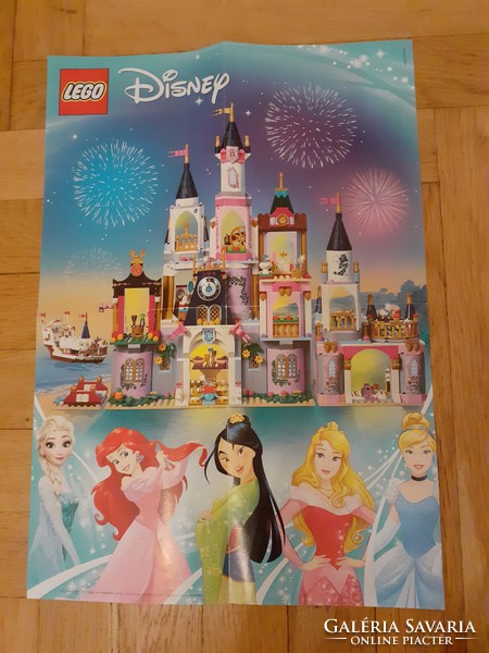 LEGO poszter Disney hercegnős  A/3 -as 1 oldalas, nem volt még kirakva falra