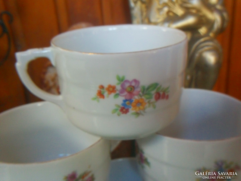 Antique drasche porcelain tea set, 6 pcs