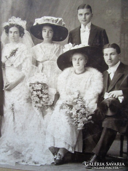 Circa 1905 bratislava bratislava wedding attended mindszenthy photo photo classy hat lady group portrait