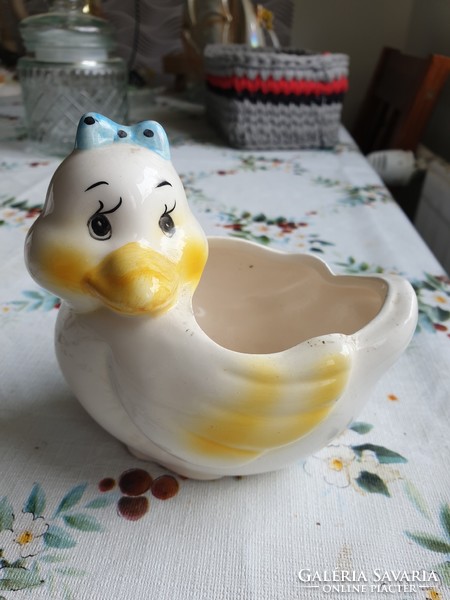Ceramic duck, flowerpot, pot for sale!