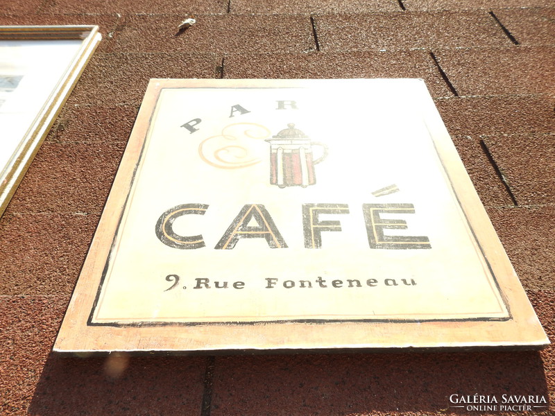 Dekorációs tábla étkezőbe : PARIS CAFÉ