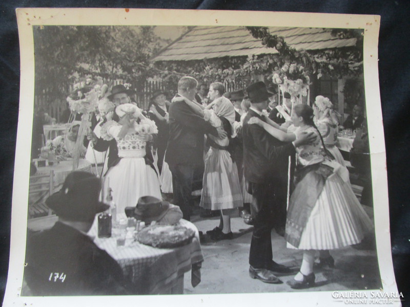 Large marked film photo photo 30 x 23 cm group photo 1941 Tokaj aszú protagonist: fedas sári zsazsa