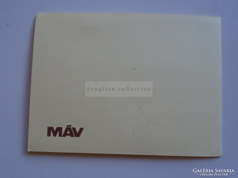 Av837.26 Exquisite máv New Year's greeting card 1987 award-winning railway day 1985 with postcard abroad post