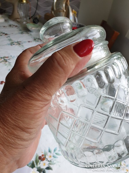 Glass sugar holder, spice holder for sale!