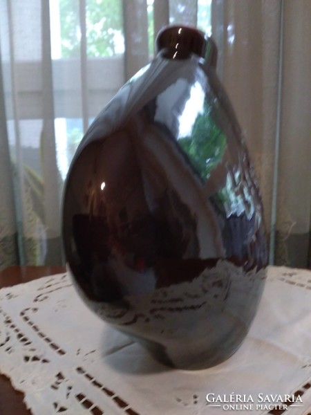 Slovak pizenok ceramic pebble shaped vase