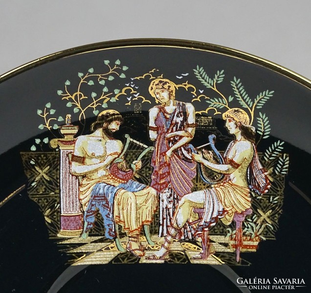 1B815 Aranyozott görög porcelán kávéscsésze készlet 5 darab