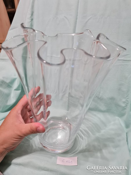Üveg váza 29 cm