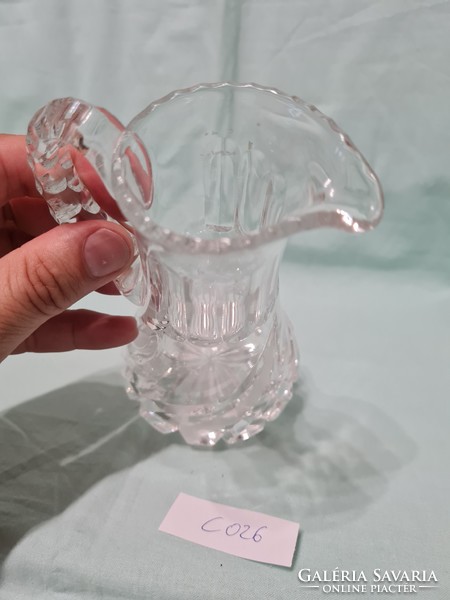 Polished glass spout 15 cm