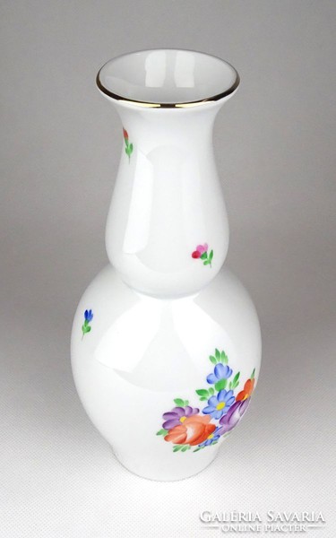 1D563 flawless hand-painted Herend decorated floral porcelain vase 21.5 Cm