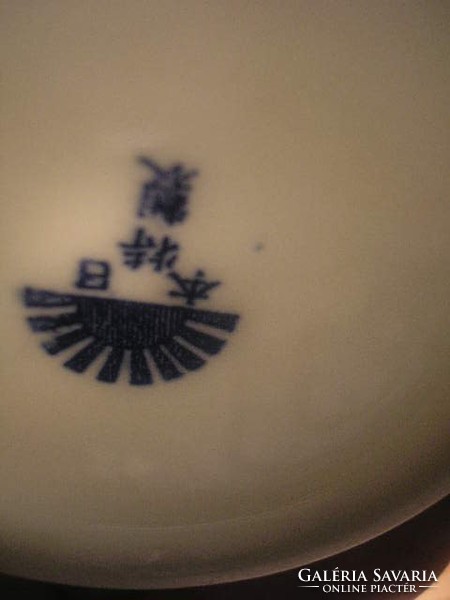Antique Asian Transparent Sapphire Blue Cartilage Vase Flawless 11-cm Rarity Large Bird Top Small Bird