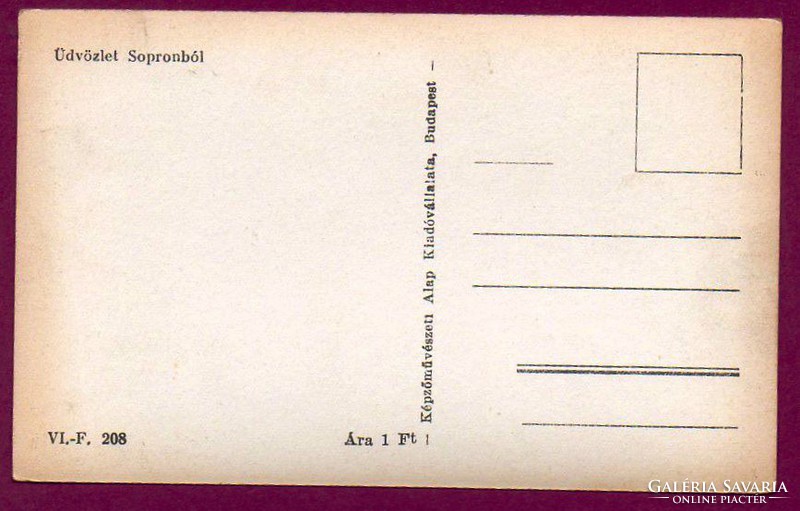 087 --- Postatiszta képeslap   Sopron