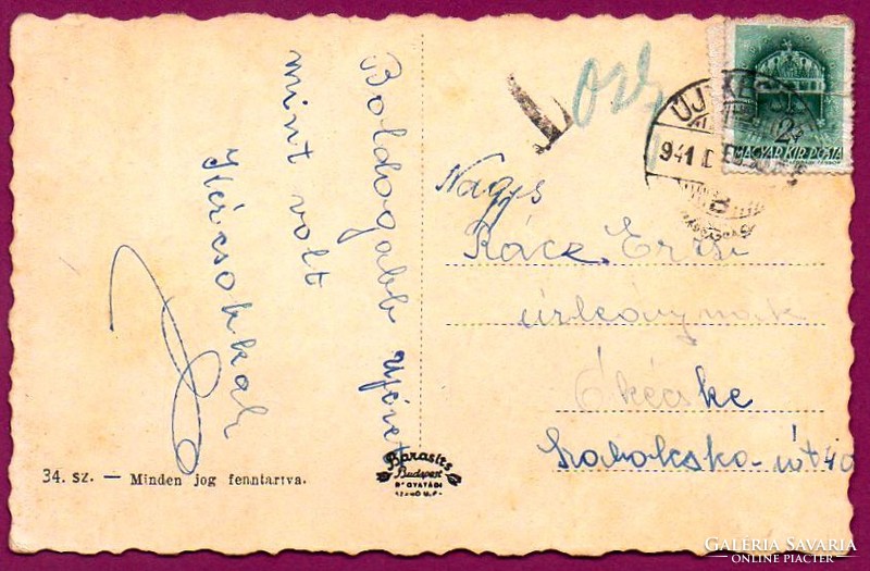 064 --- Futott képeslap  Nyíregyháza 1941 (Barasits fotó)