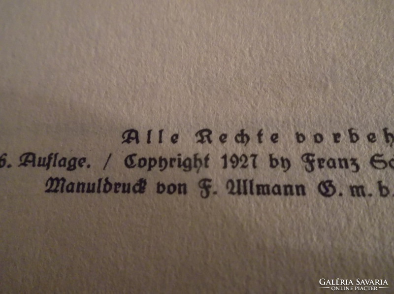 Könyv -  1927 év - SCHMIDT FRANZ WERNER -  PRACHTMÁDEL GERDA - SZÉP ÁLLAPOT