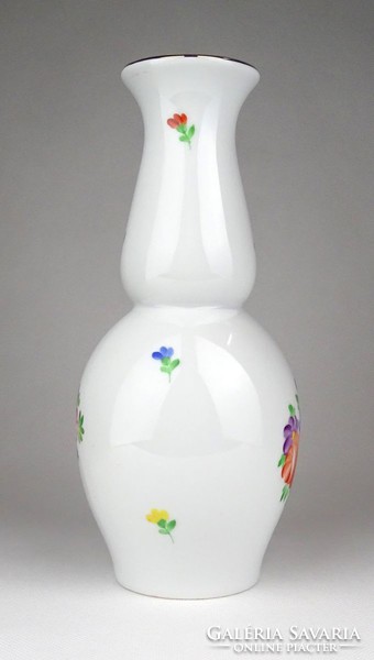1D563 flawless hand-painted Herend decorated floral porcelain vase 21.5 Cm