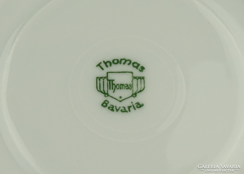 1G120 Régi virágmintás jelzett Bavaria porcelán csészealj 4 darab