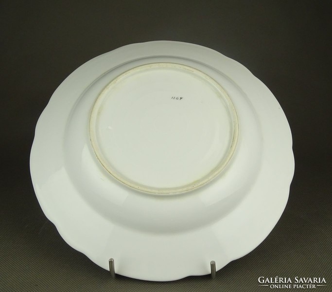 1G118 porcelain floral deep plate 24.5 Cm