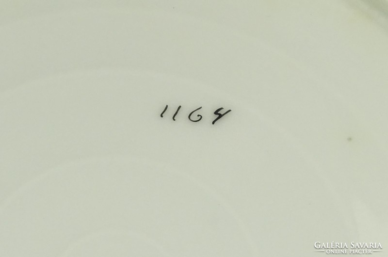 1G118 Porcelán virágos mélytányér 24.5 cm