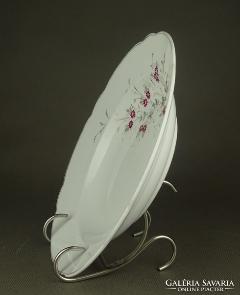 1G118 porcelain floral deep plate 24.5 Cm