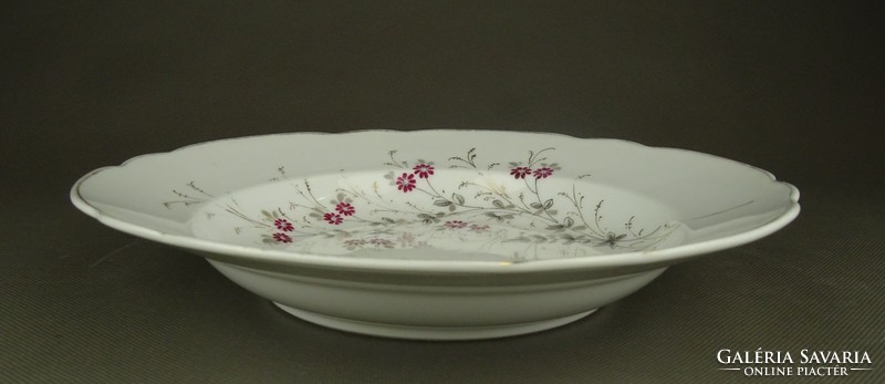 1G118 porcelain floral deep plate 24.5 Cm
