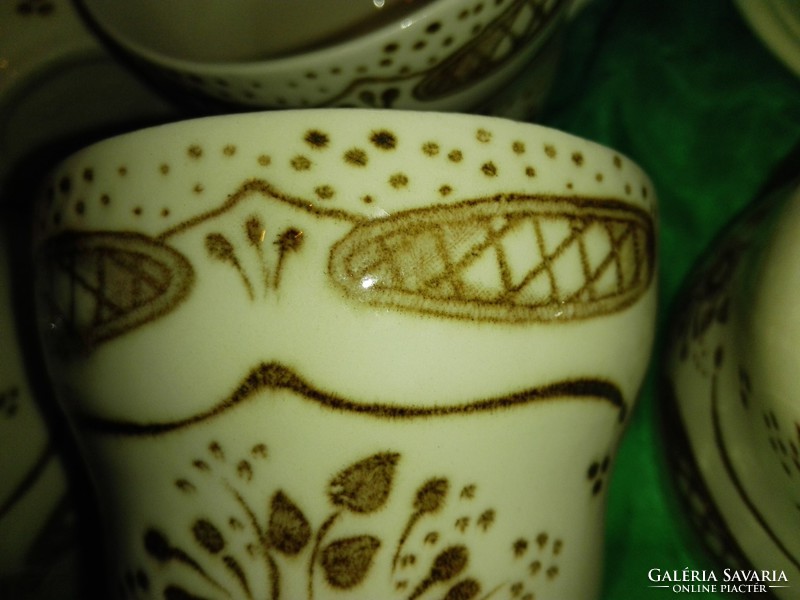 Új,kézzel festett,angol porcelán,kávês, teás csésze, bögre.