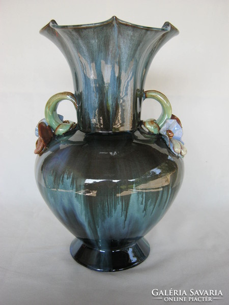 Retro ... iparművészeti Komlós kerámia nagy méretű váza