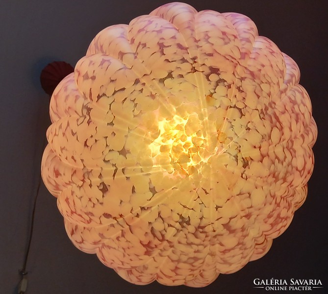 Antique glass ampoule ceiling lamp