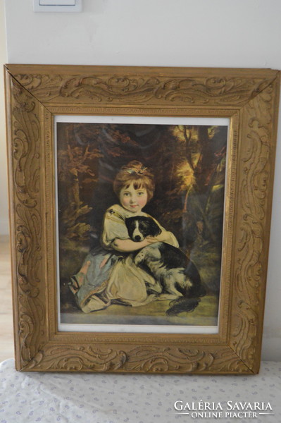 Old English print frame 