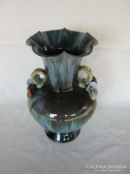 Retro ... Applied hops ceramic large vase