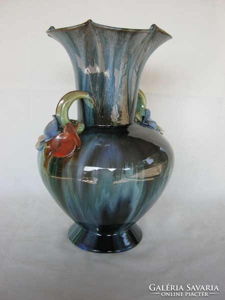 Retro ... Applied hops ceramic large vase