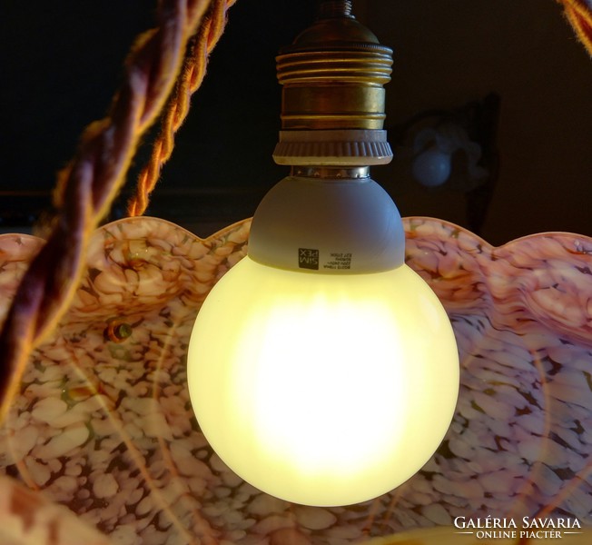 Antique glass ampoule ceiling lamp