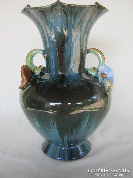 Retro ... iparművészeti Komlós kerámia nagy méretű váza