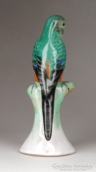 1G175 old ceramic parrot 13.8 Cm