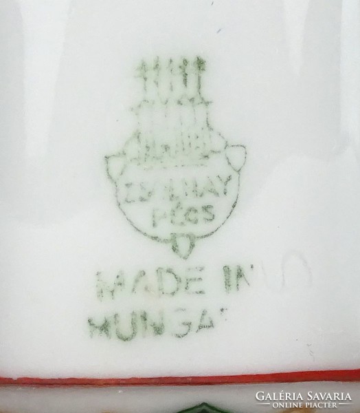1G172 old zsolnay hungarian porcelain bottle