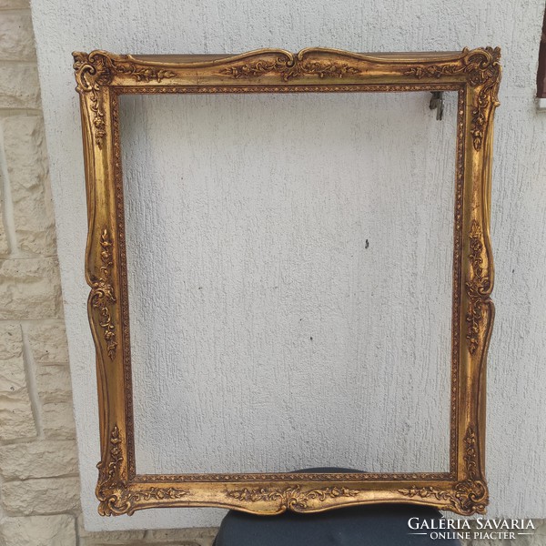 Large size antique Biedermeier painting frame, picture frame mirror frame in gilded blond character